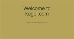 Desktop Screenshot of kogel.com