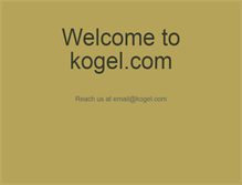Tablet Screenshot of kogel.com